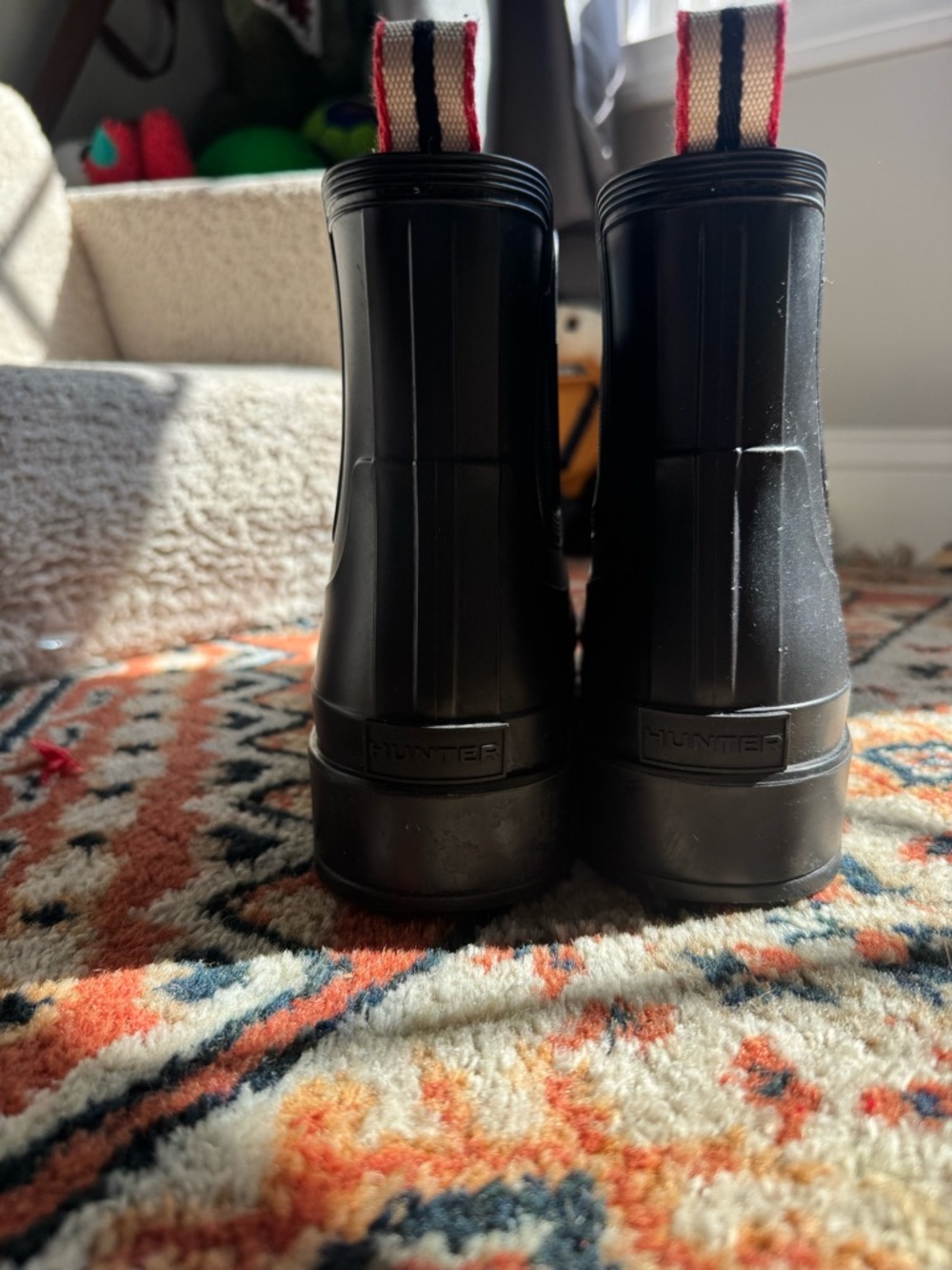 Hunter Black Short Rain Boots - Picture 3 of 4